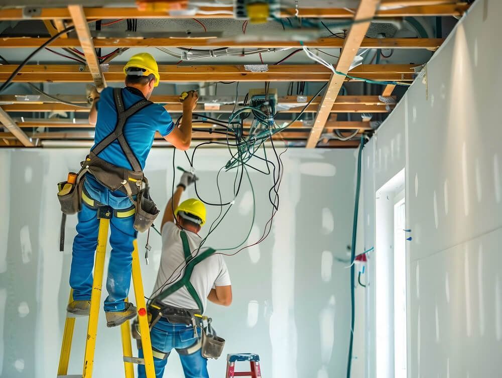 Licensed electrician completing electrical panel upgrade in Kelowna BC