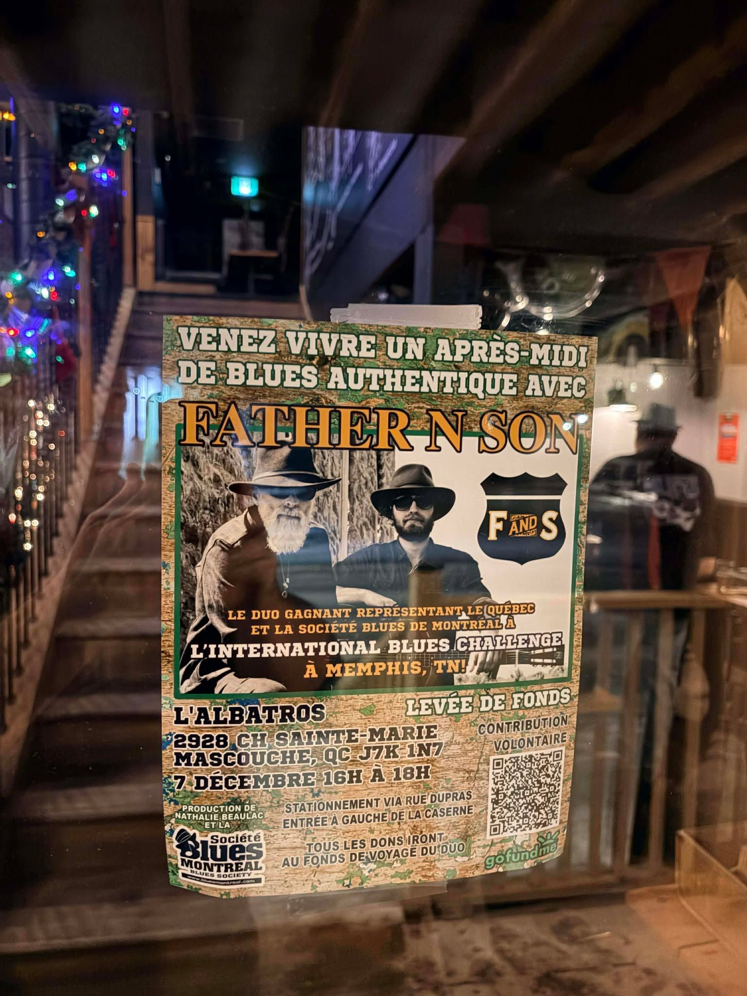Poster of the event on the entrance door