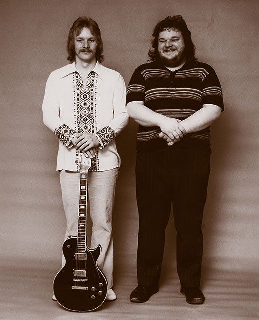 Sepia image of Donnie and Richard Walsh