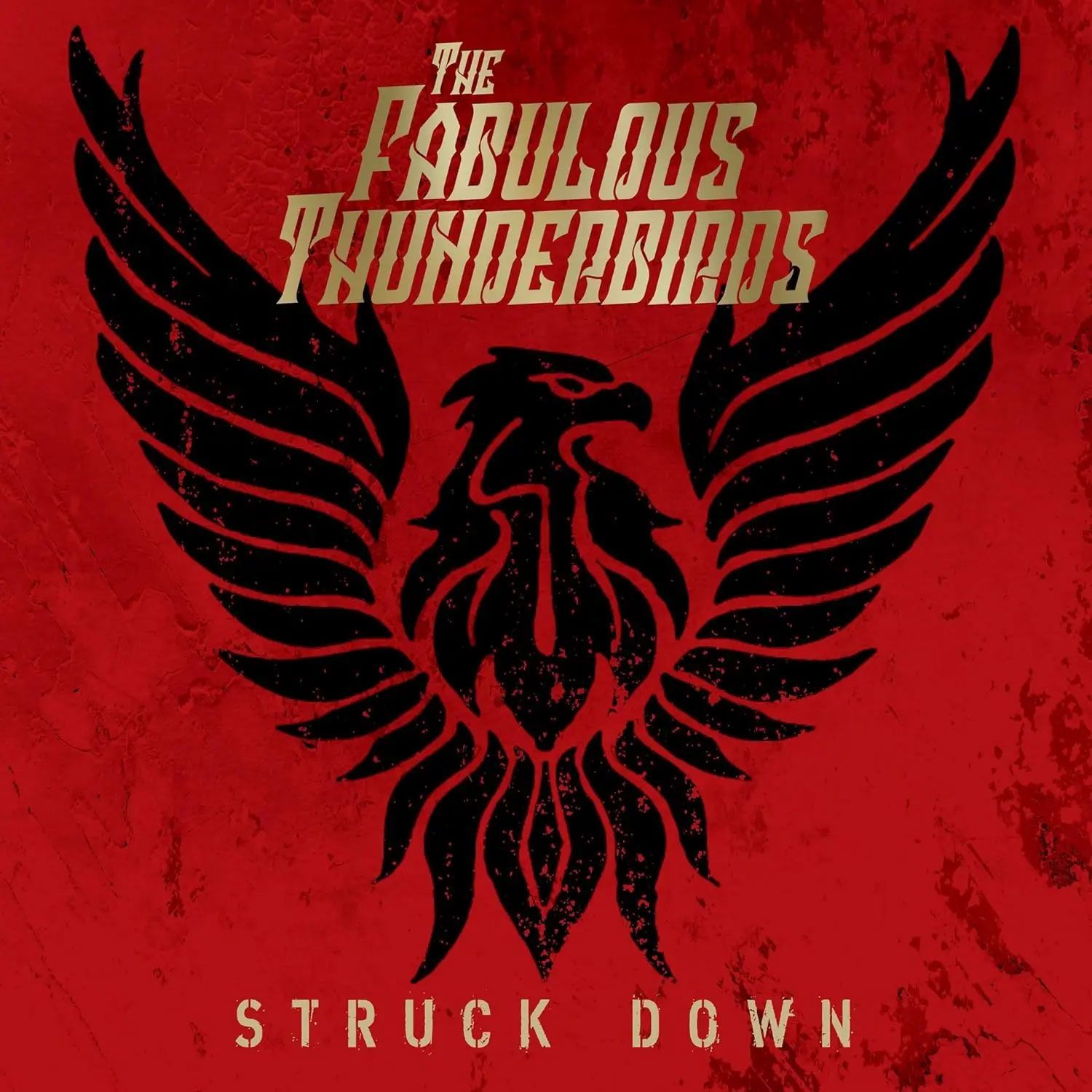 Couverture de l'album CD des Fabulous Thunderbirds avec un oiseau stylisé en noir sur un fond rouge
