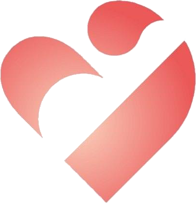 Un cuore rosso e bianco su uno sfondo bianco