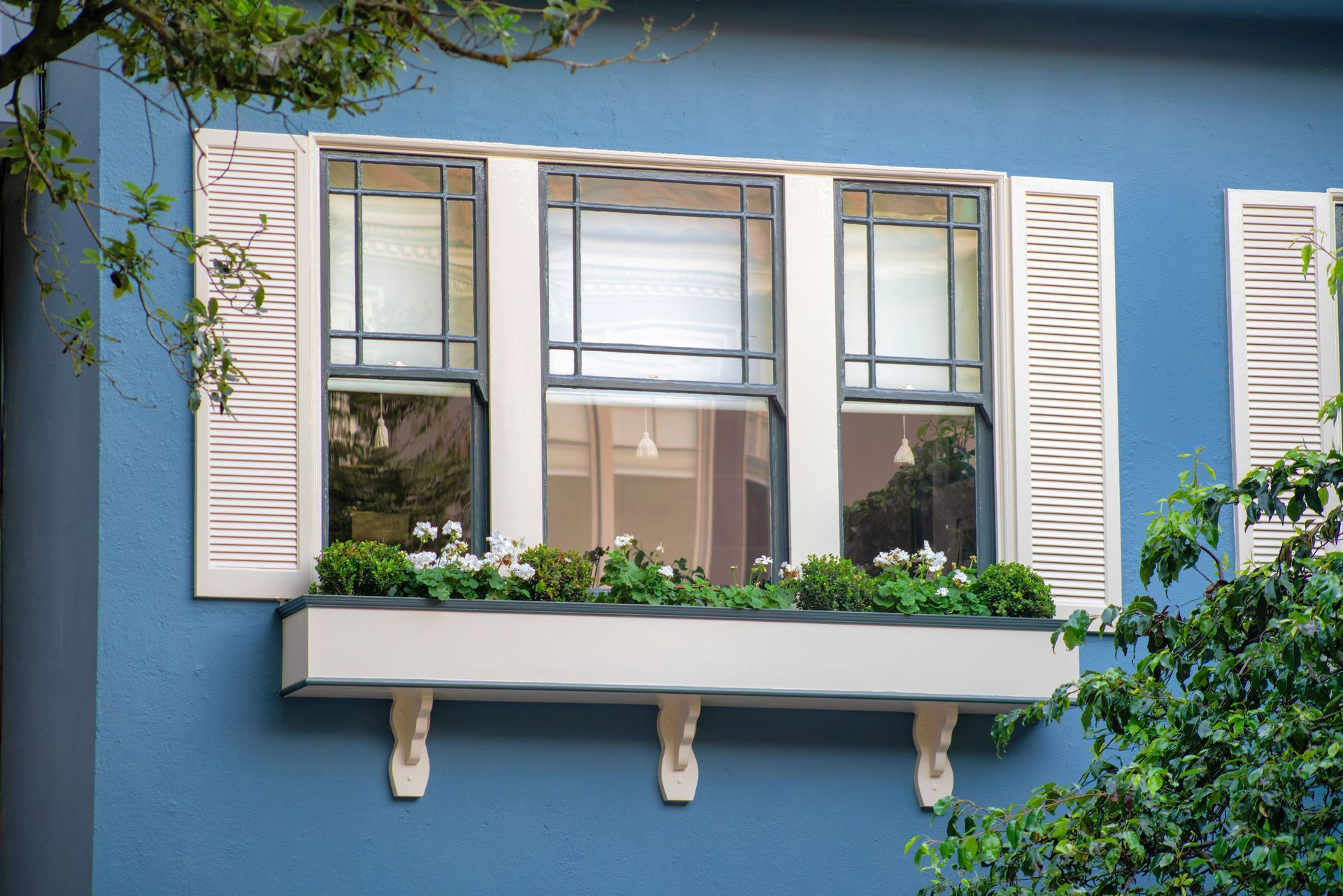 Custom window shutter design.