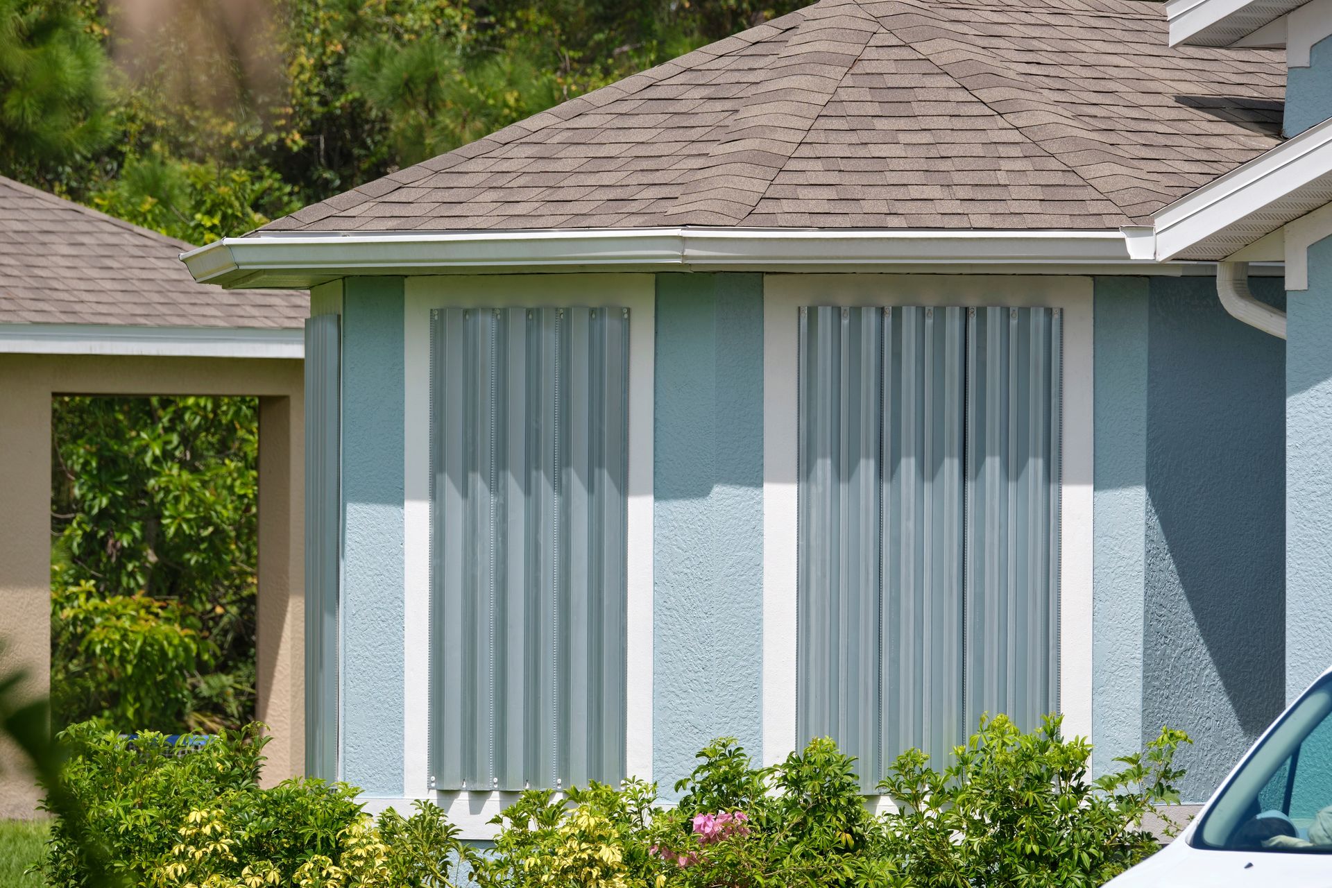 Storm panel installation.