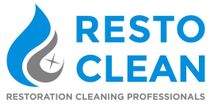 The logo for resto clean restoration cleaning professionals