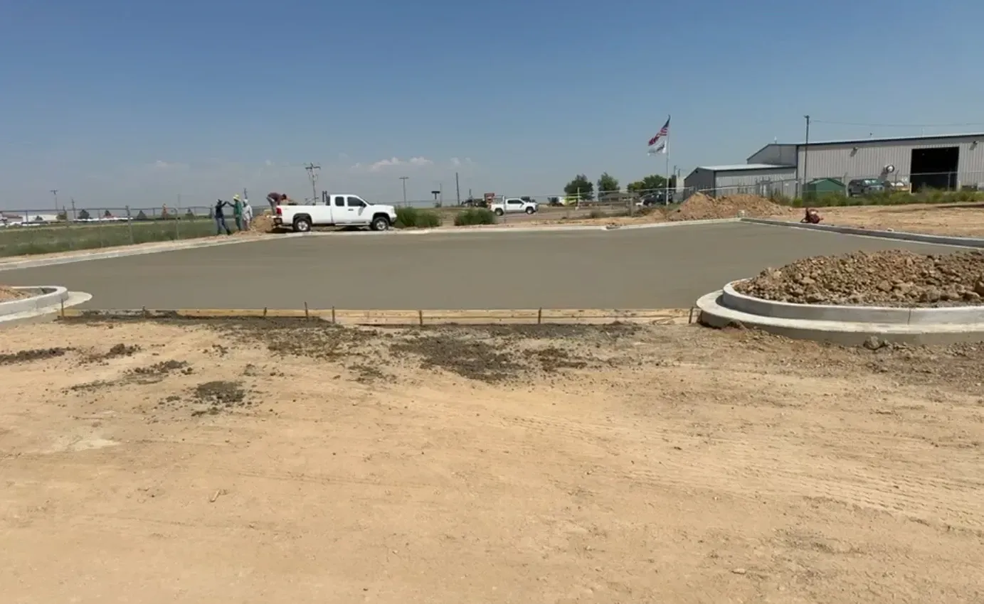 concrete driveway installation
