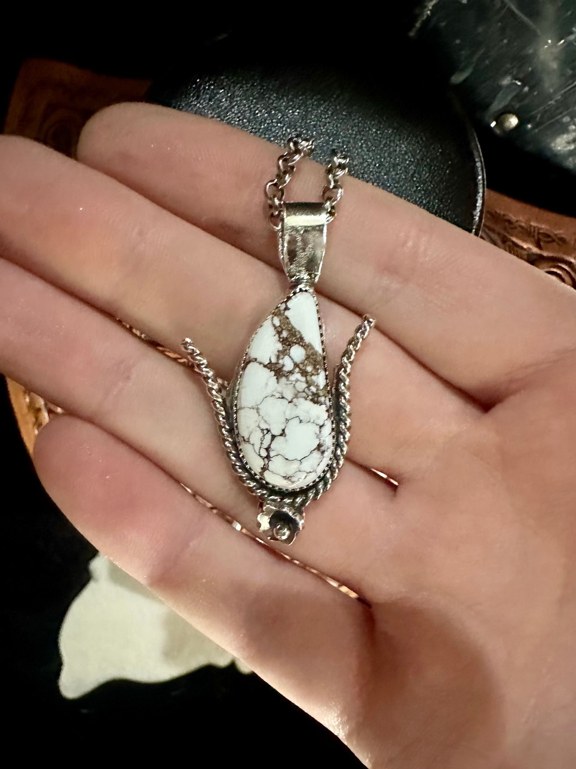 Wild Horse Sterling Silver and Copper Mixed Metal Pendant Necklace