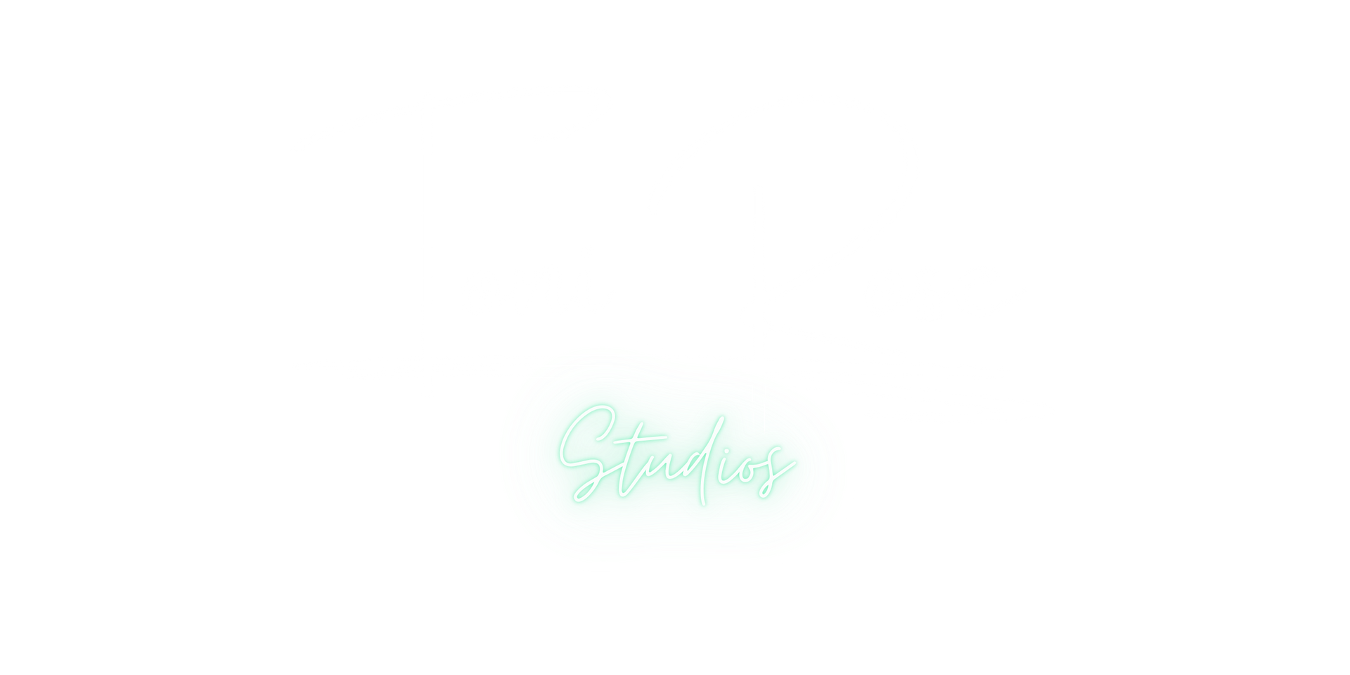Toni Rose logo with tiny pale green handwritten wordmark centered on a white background