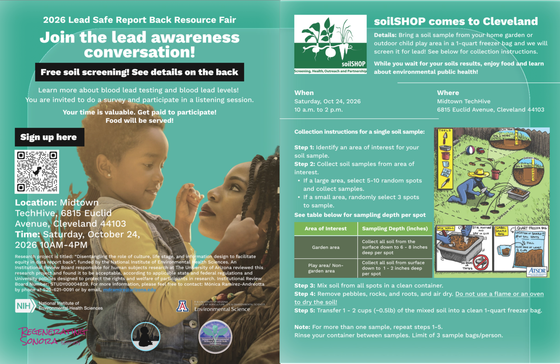 2026 Lead Safe Report Back Resource Fair - Saturday October 24th - 10AM-4PM - Cleveland , OH