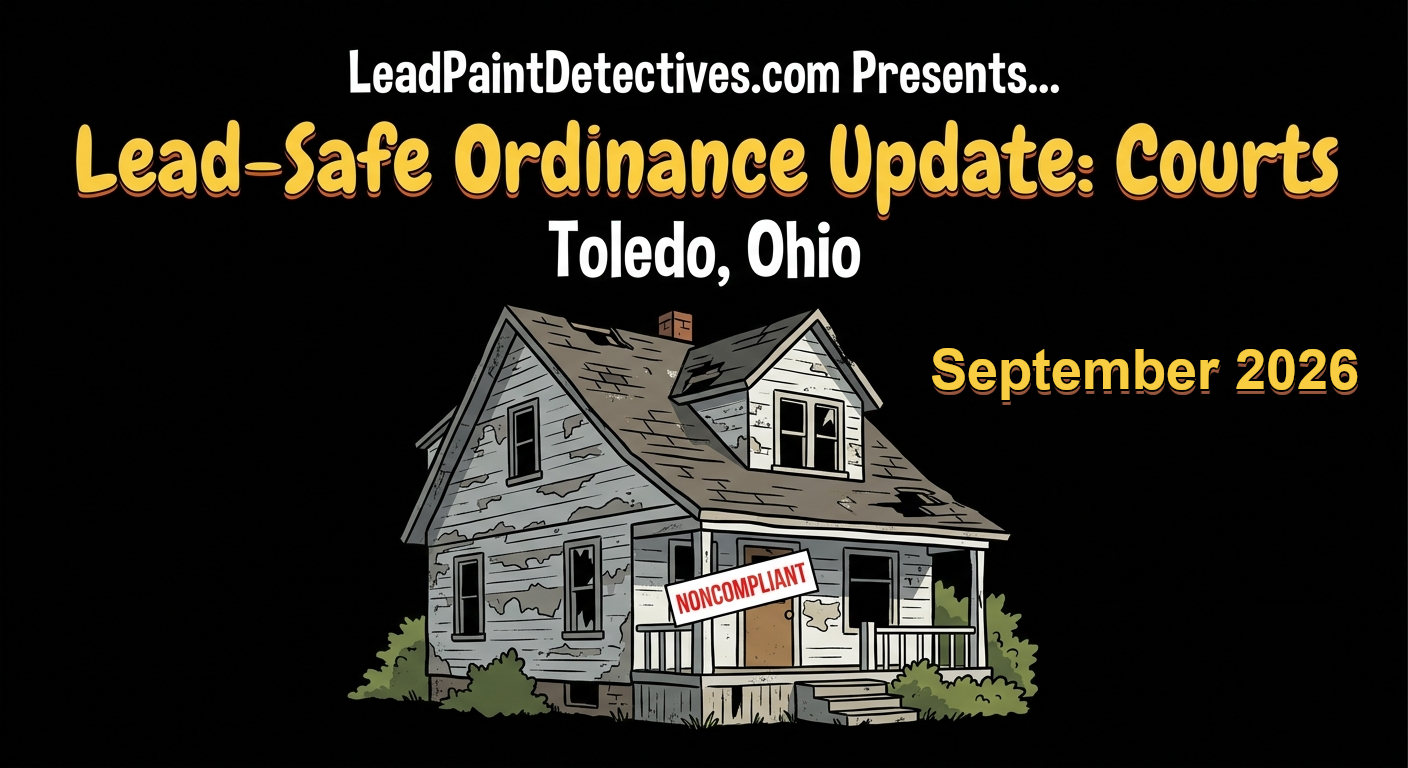 Toledo, Ohio Lead-Safe Ordinance Update: Courts - September 2026.