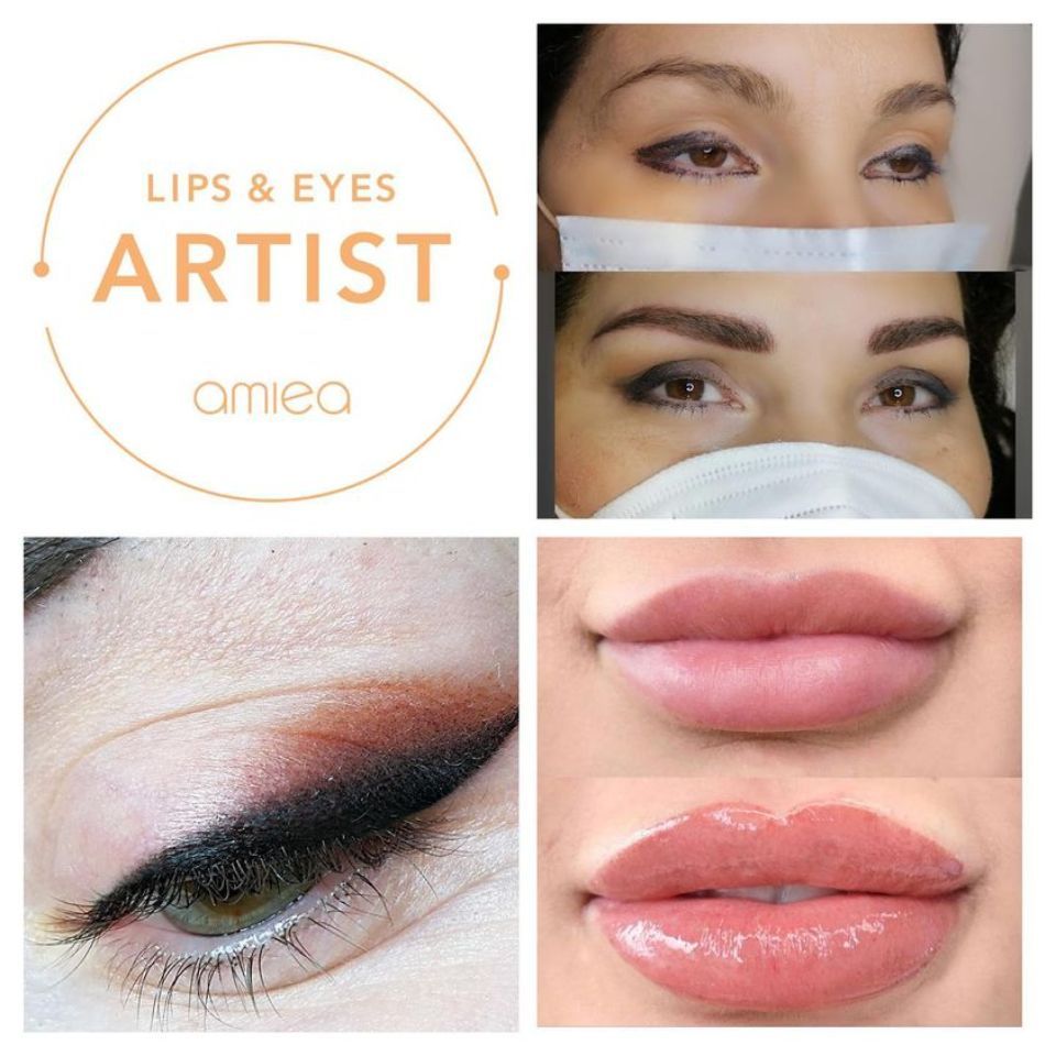 trucco semipermanente per occhi e labbra