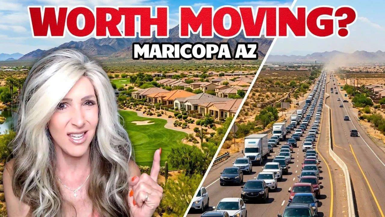 Pros and cons of living in Maricopa Arizona with housing, scenery, and commuting