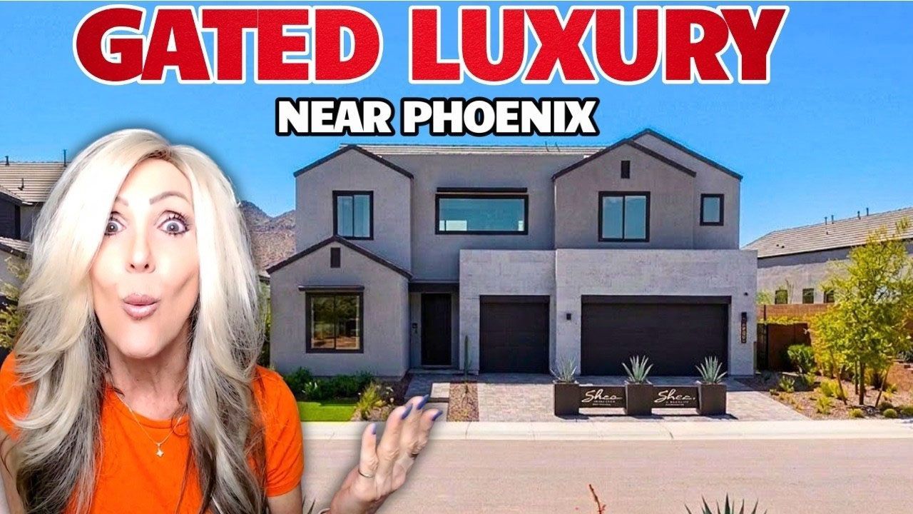 Brand-new luxury home in a gated Phoenix community with mountain views
