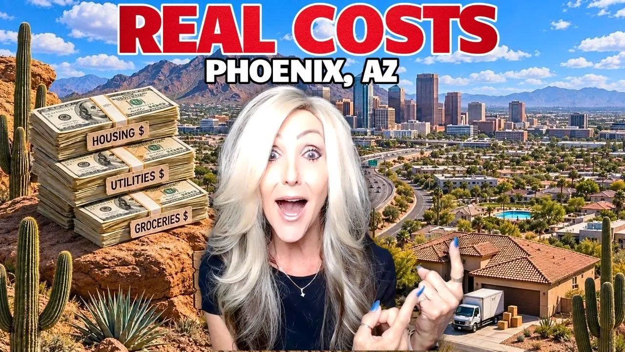 Phoenix AZ cost of living showing housing, utilities, groceries, and transportation