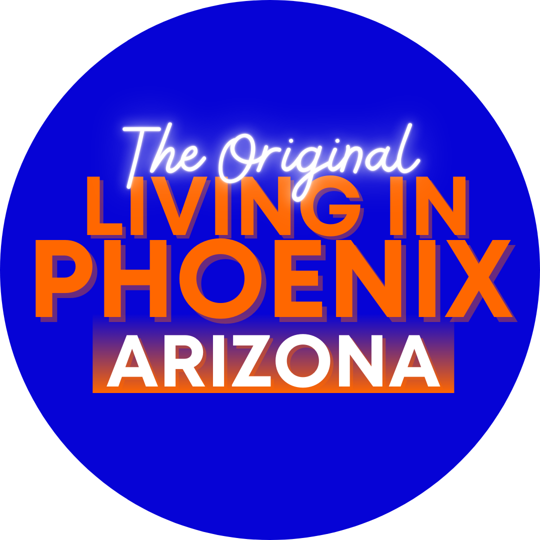 The logo for the original living in phoenix arizona
