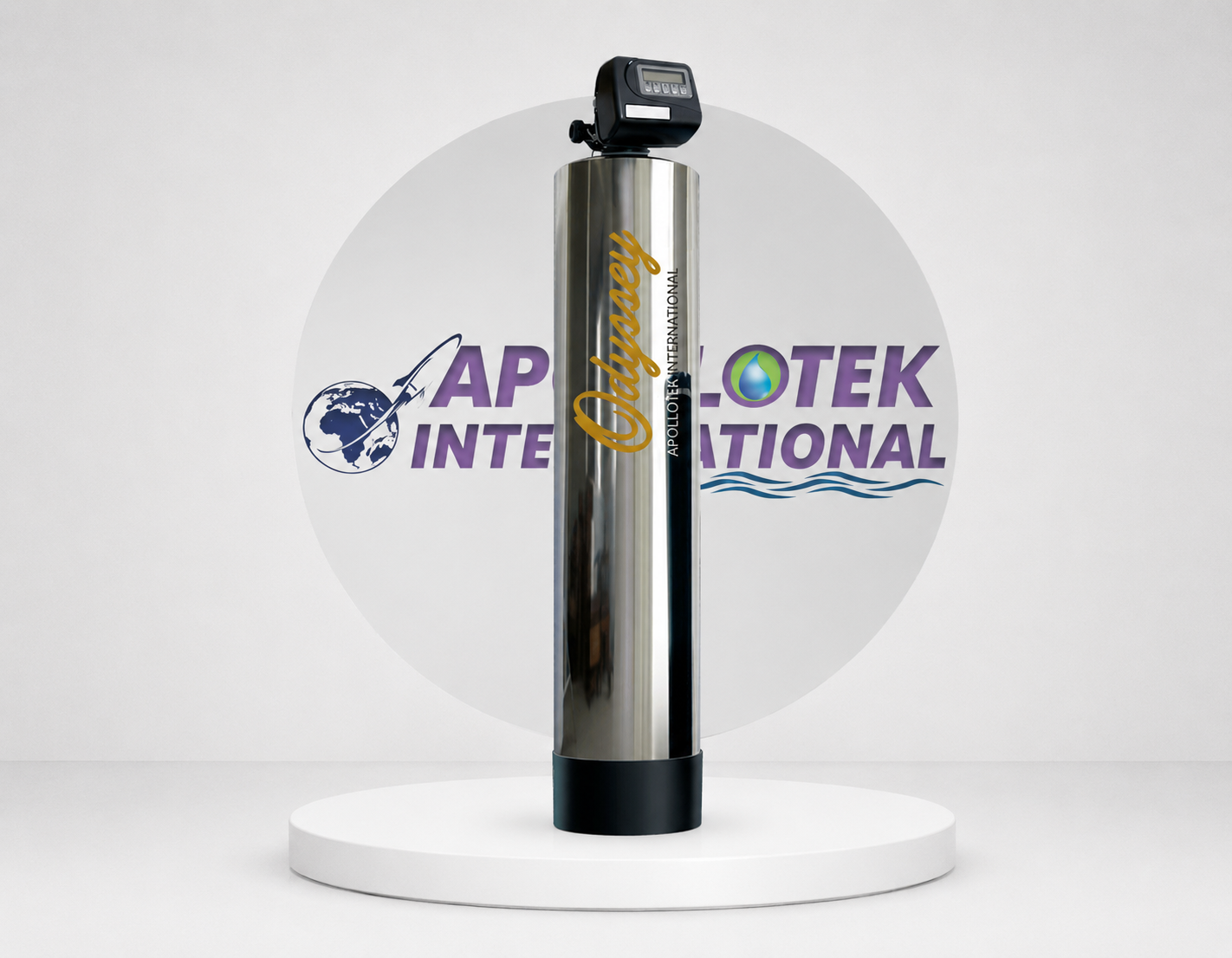 Water filtration system product photo