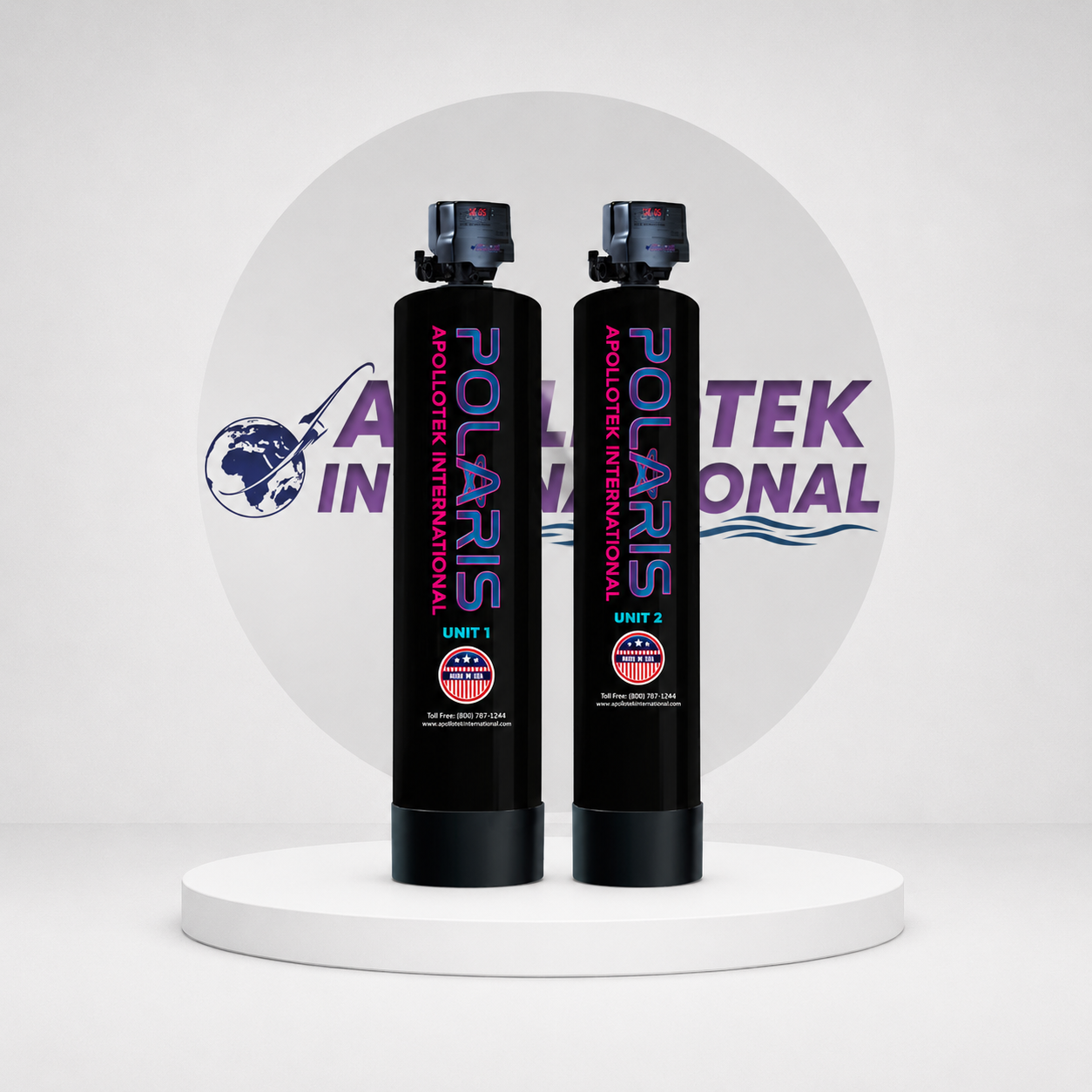 Water filtration system product photo