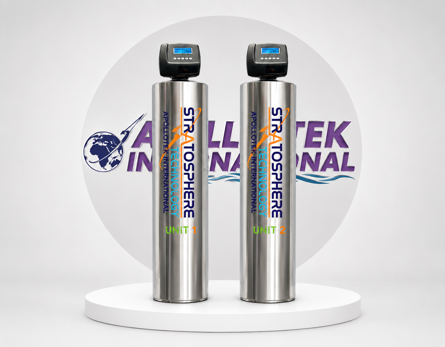 Water filtration system product photo