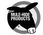 Black-and-white logo reading “Mule-Hide Products” with a mule illustration and a 1929 badge