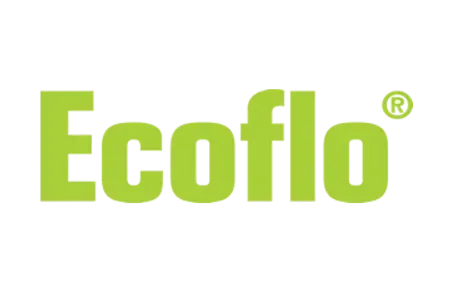 Logo Ecoflo en vert vif avec le symbole de marque déposée