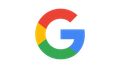 Google multicolored “G” logo on a white background