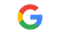 Google multicolored “G” logo on a white background
