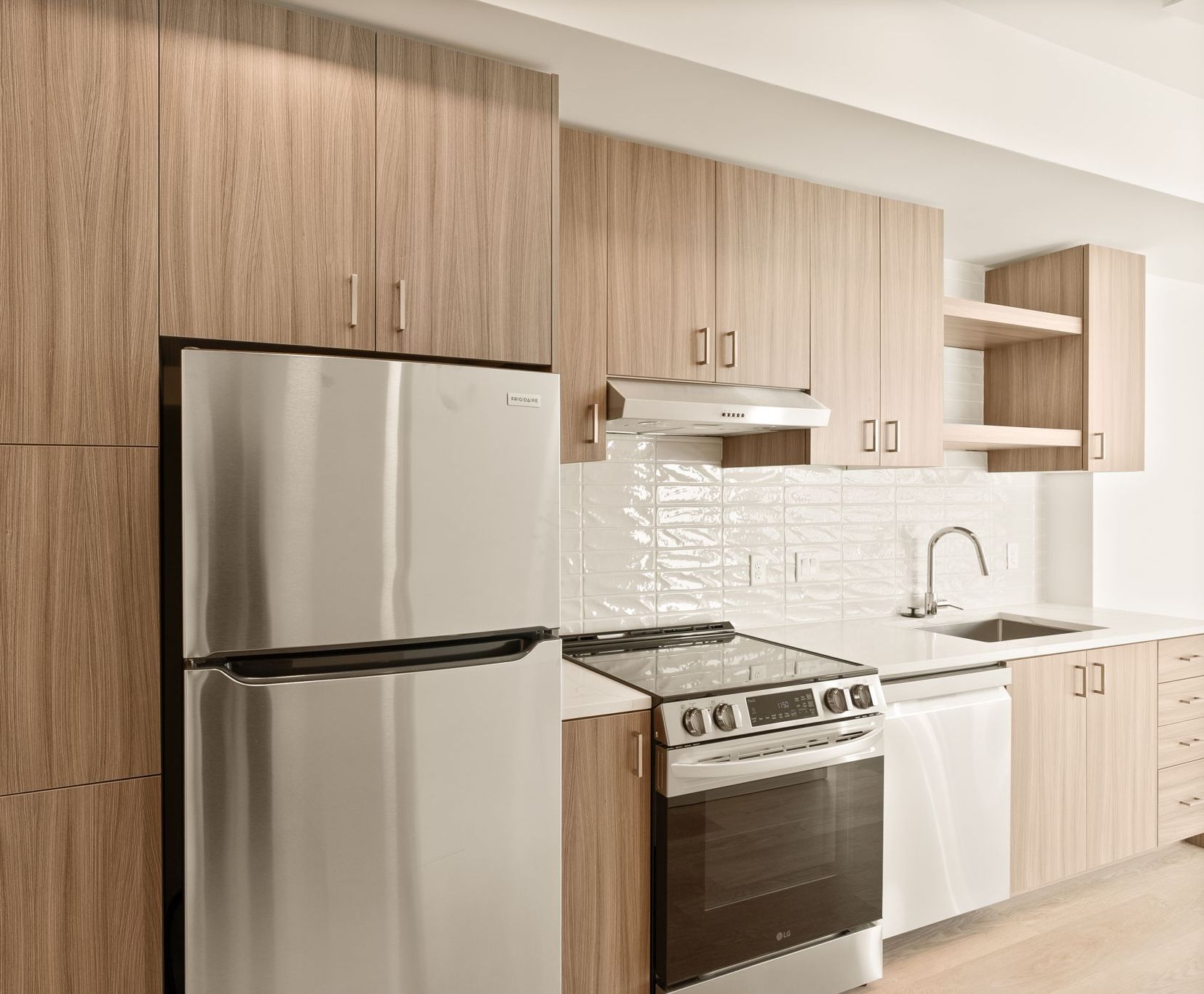 apartment kitchen.