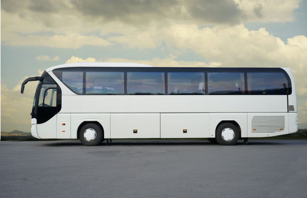 White Tour Bus — Cotswold Hills, QLD — Robertson's Bus & Coaches