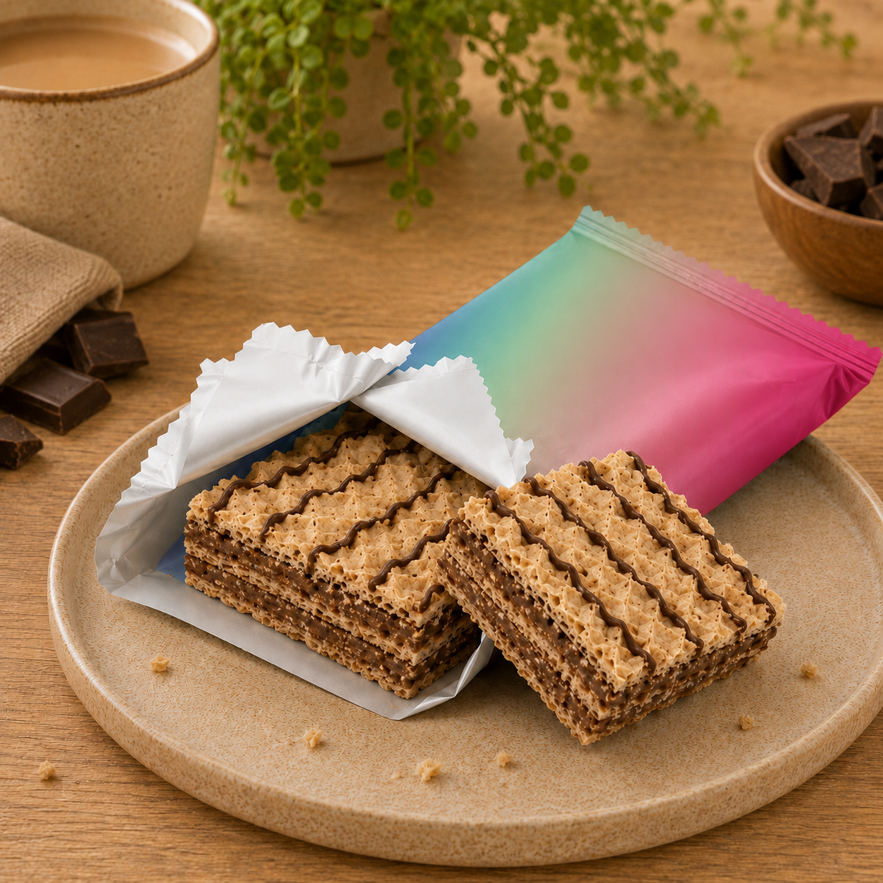 Diet 4U - Proteïne Wafel – Chocolade (12 stuks, €2,29/stuk)