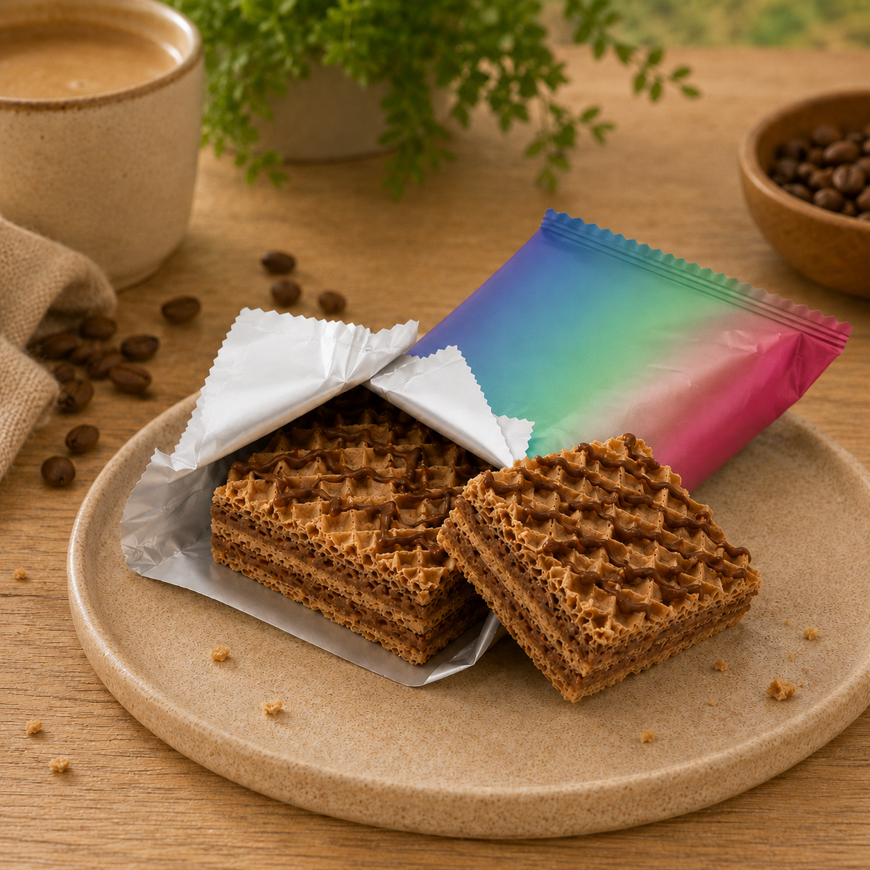 Diet 4U Proteïne Wafel – Mokka (12 stuks, €2,29/stuk)