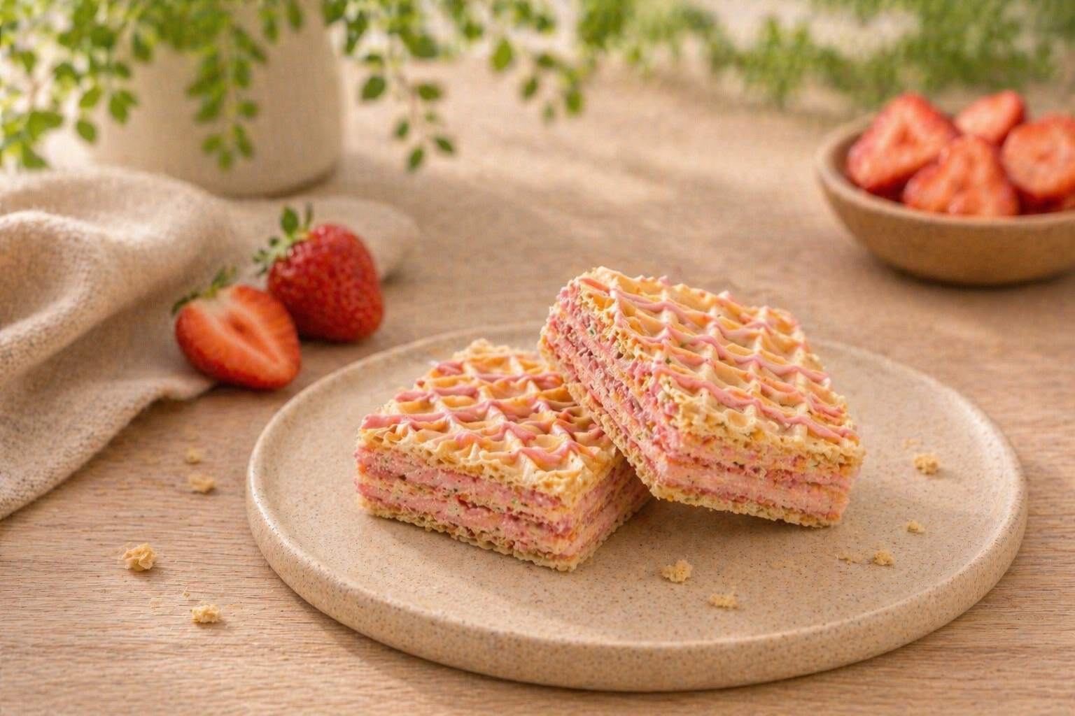 Diet 4U - Proteïne Wafel – Aardbei (12 stuks, €2,29/stuk)