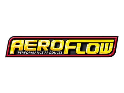 Aeroflow Performance Products logo with yellow text on a red and black rectangle.