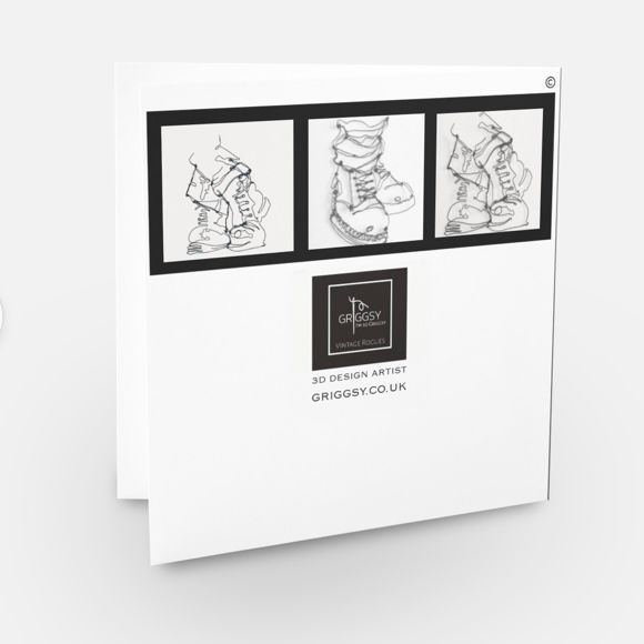Griggsy blank greeting card , Doc martens
