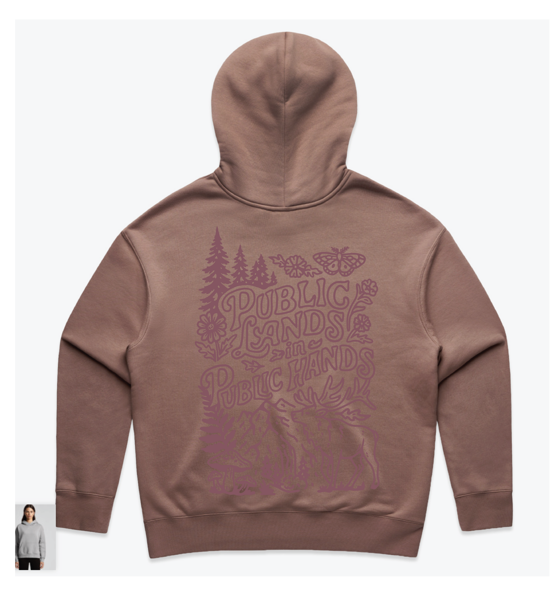 Public Lands Hazy Prink W's Hooded Sweatshirt