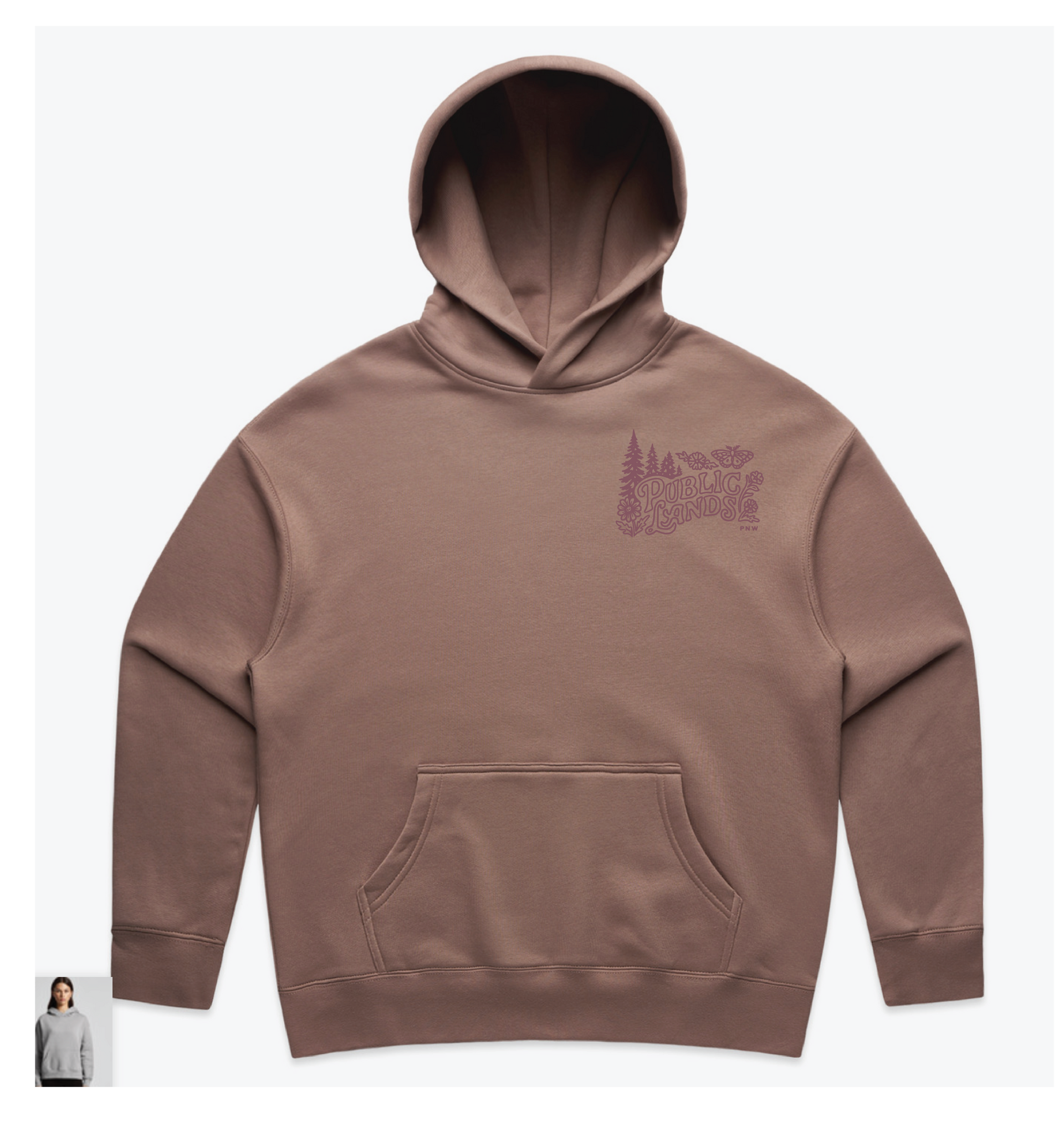 Public Lands Hazy Prink W's Hooded Sweatshirt