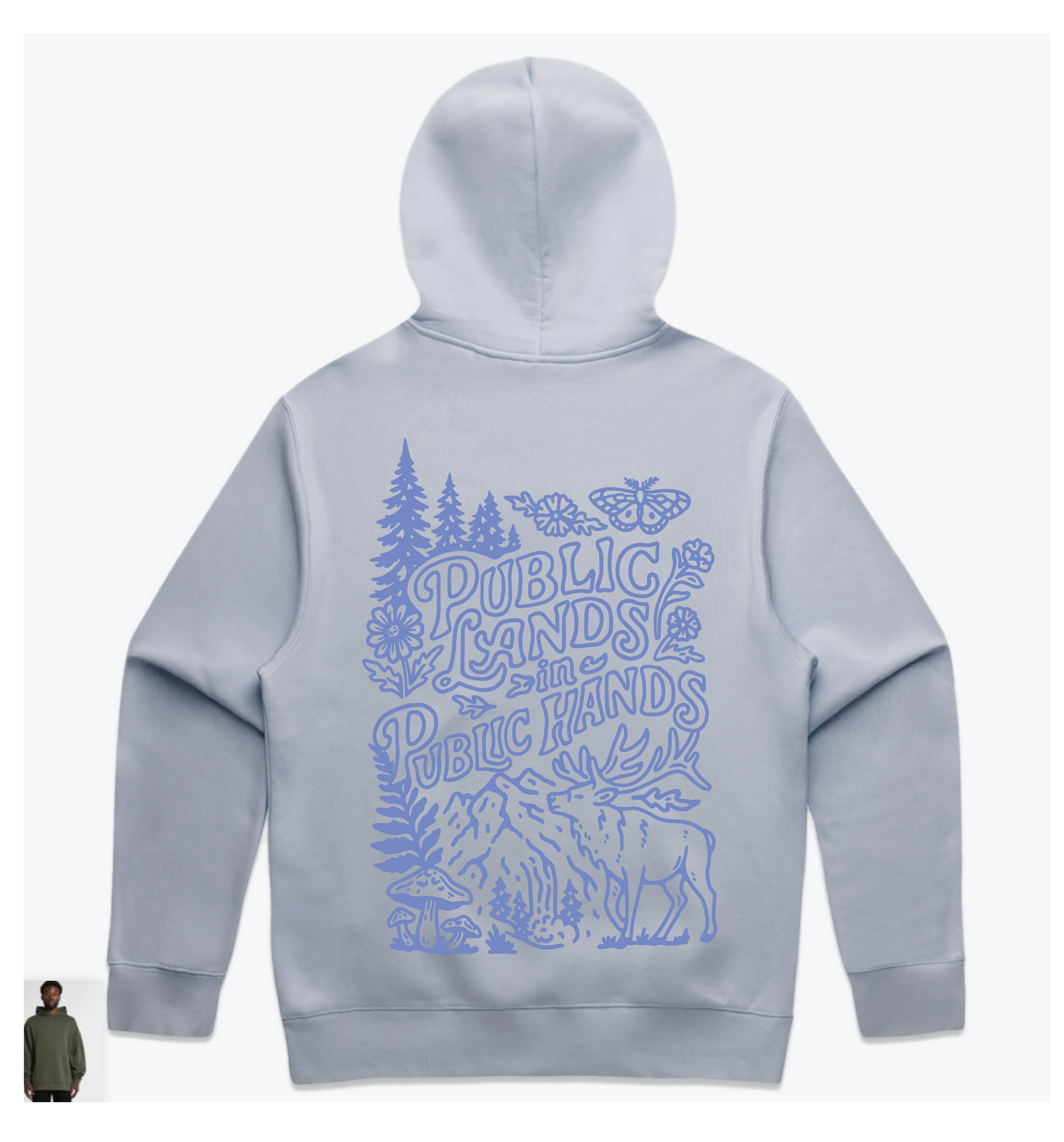 Public Lands Powder Unisex Hooded Sweatshirt