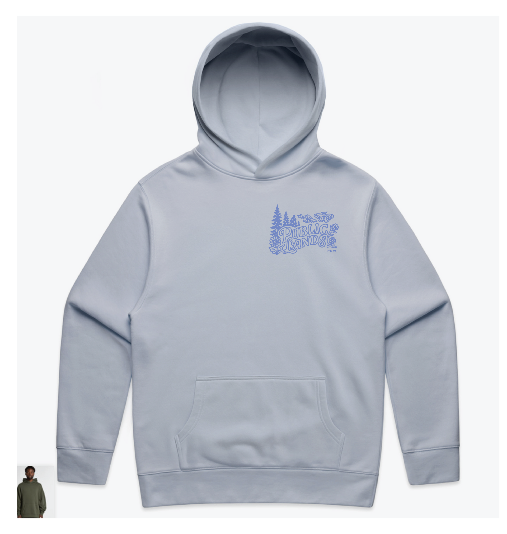 Public Lands Powder Unisex Hooded Sweatshirt