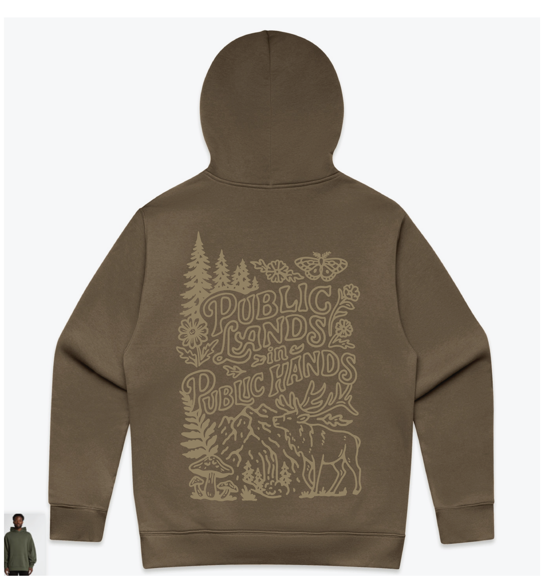 Public Lands Walnut Unisex Hooded Sweatshirt