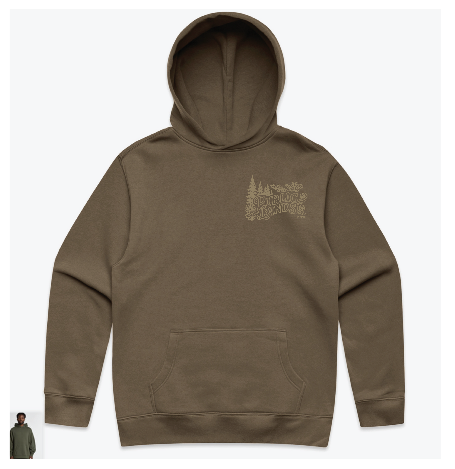 Public Lands Walnut Unisex Hooded Sweatshirt