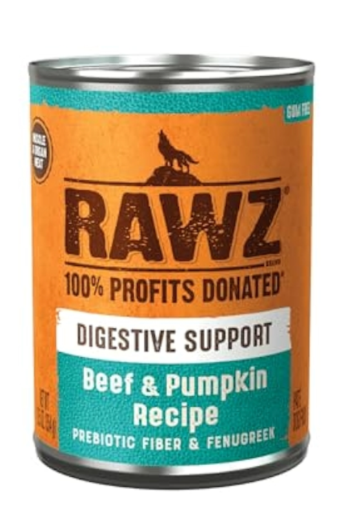 Dog food can labeled