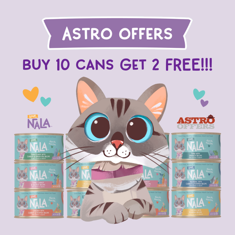 Astro offers buy 10 cans get 2 free !!!