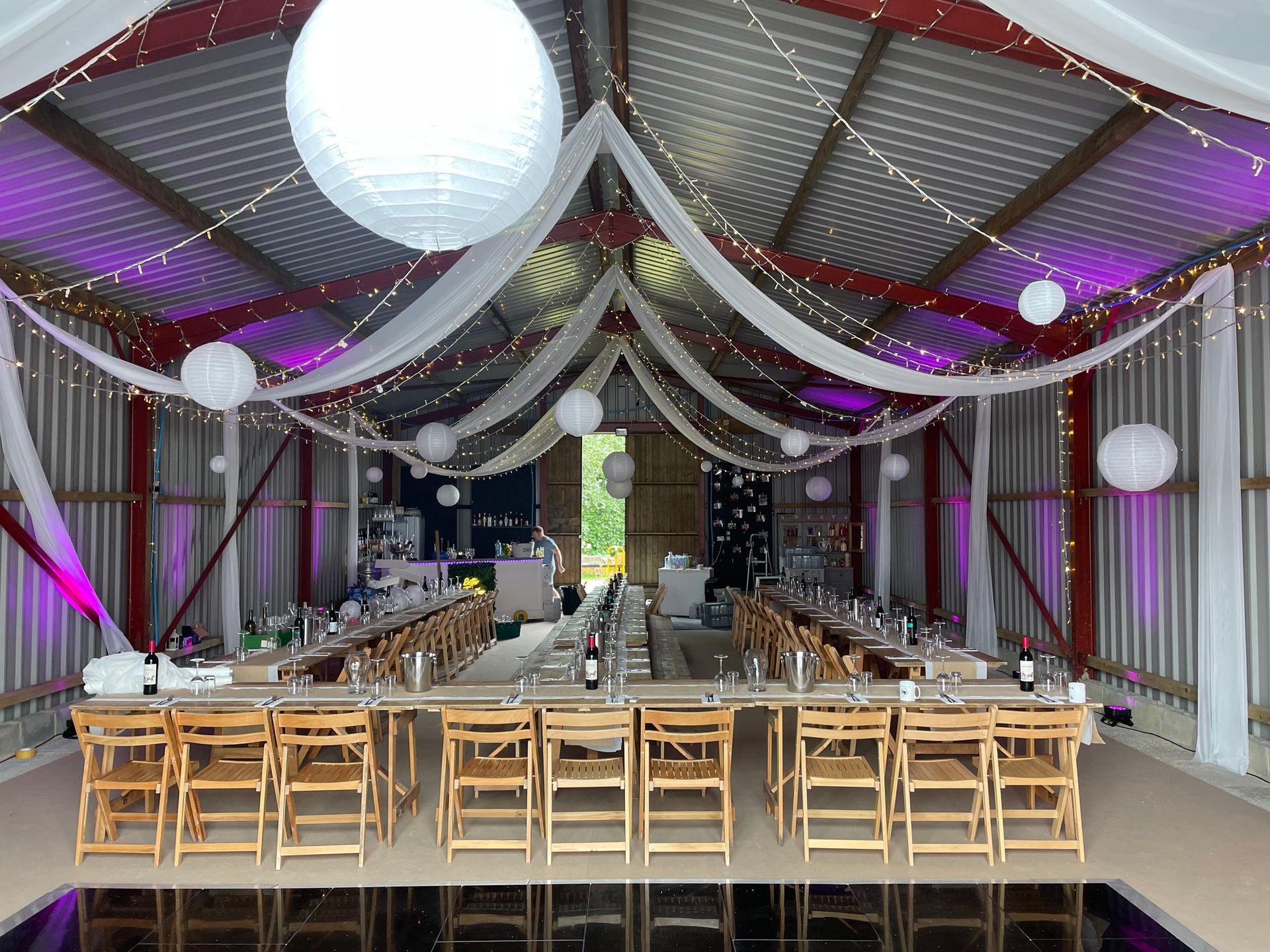 Joyful lighting with AV Sound and Event Production from Exclusive Entertainments, Harrogate, Yorkshire