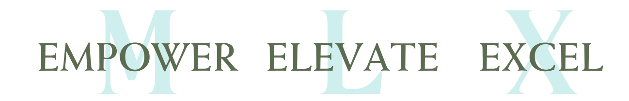 A logo that says empower elevate excel on it