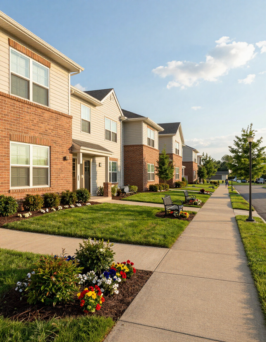 Multifamily apartment community exterior