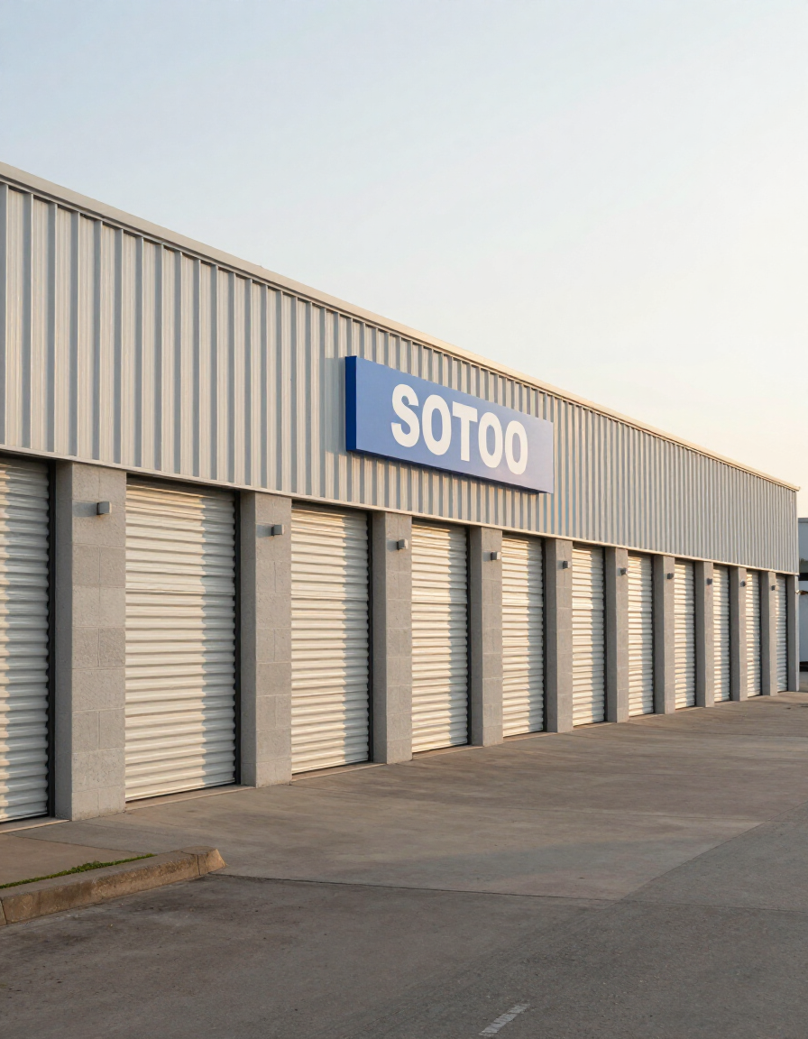 Self-storage facility exterior