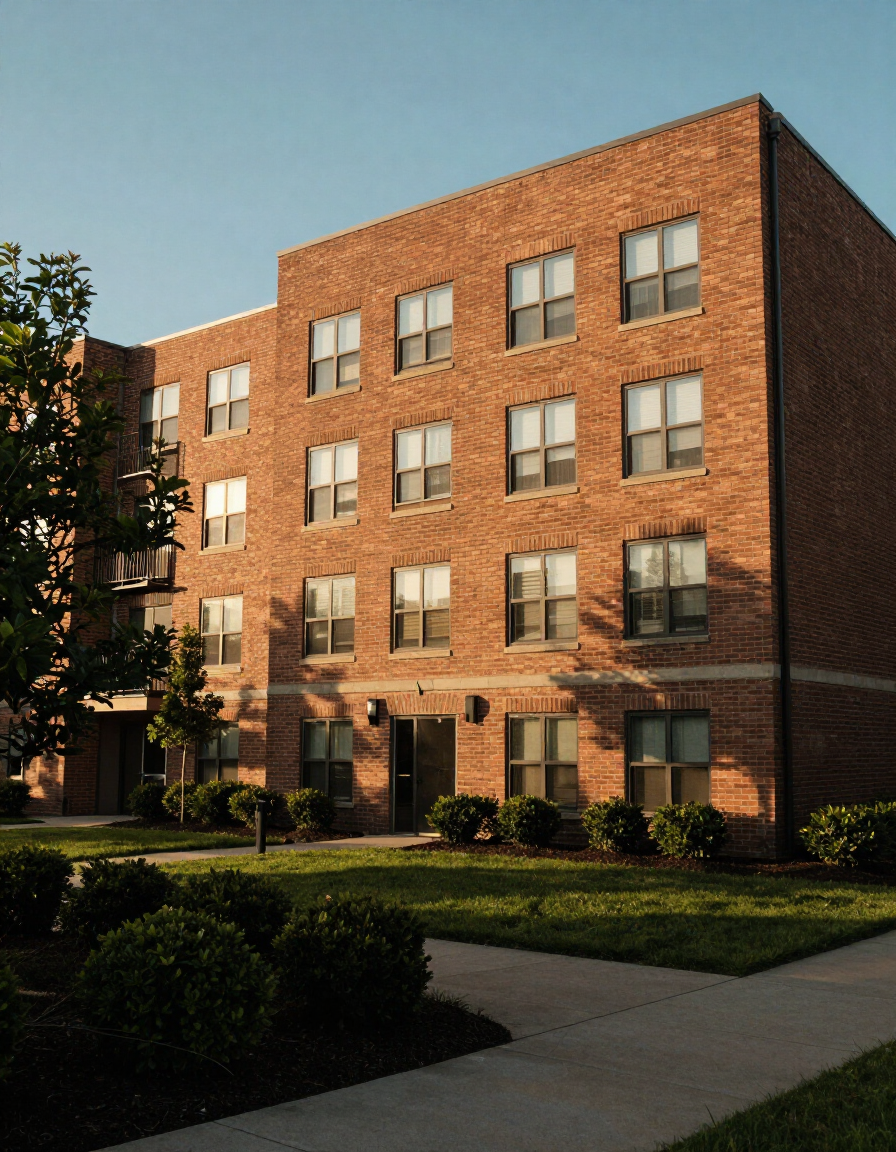Well-maintained apartment community exterior