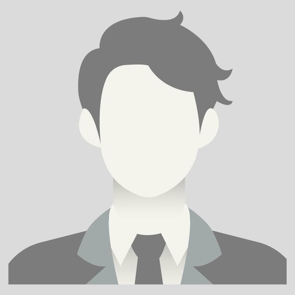 Silhouette of a person wearing a suit and tie; the face and hair are also silhouetted.