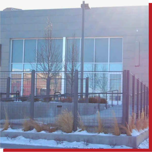Exterior Painitng in DTC. Tri-Plex Painting powerwashed and painted the exterior of this commercial building in Centennial