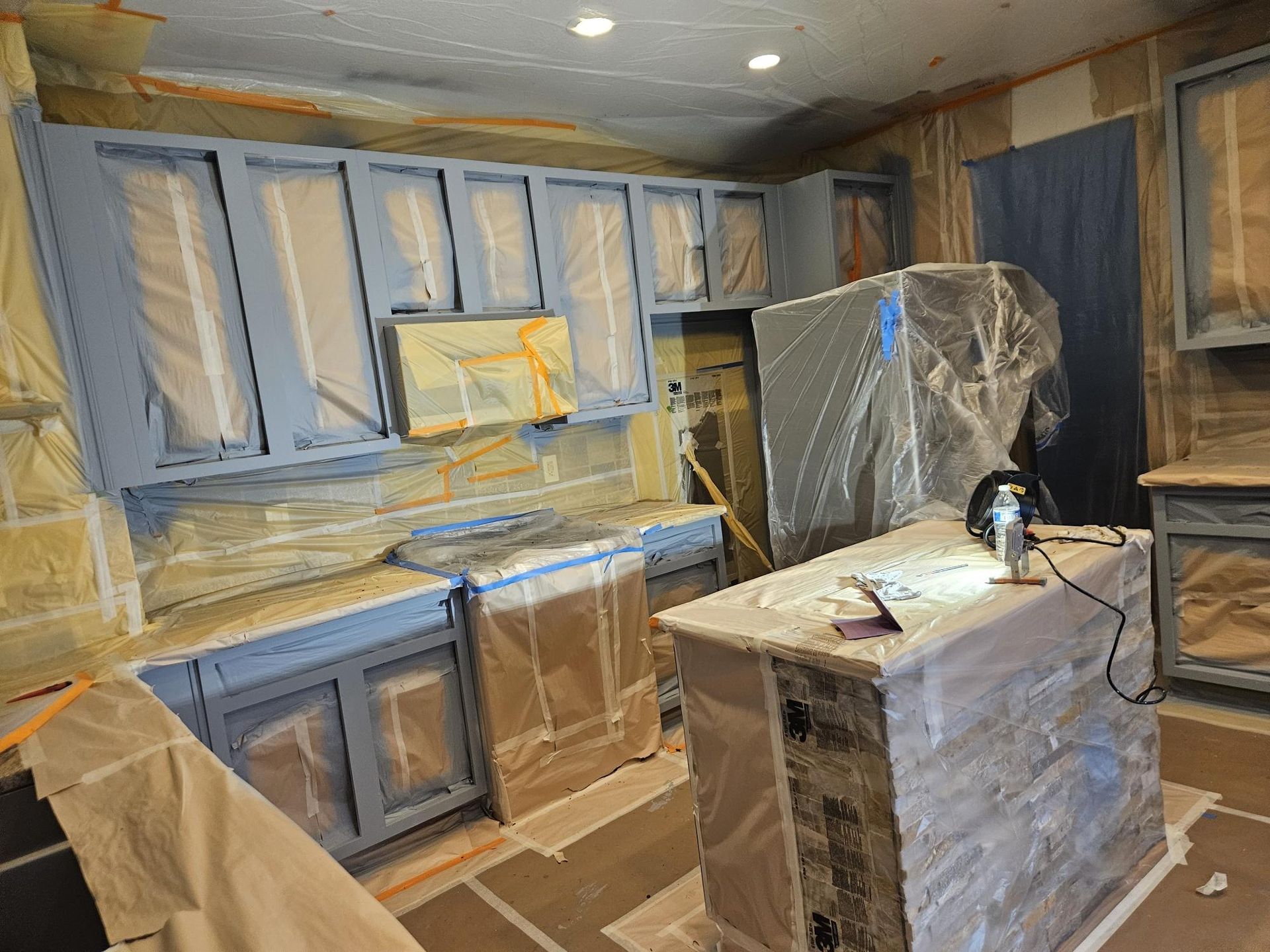 Interior Kitchen Cabinet Re-Paint and Primer Littleton, CO.