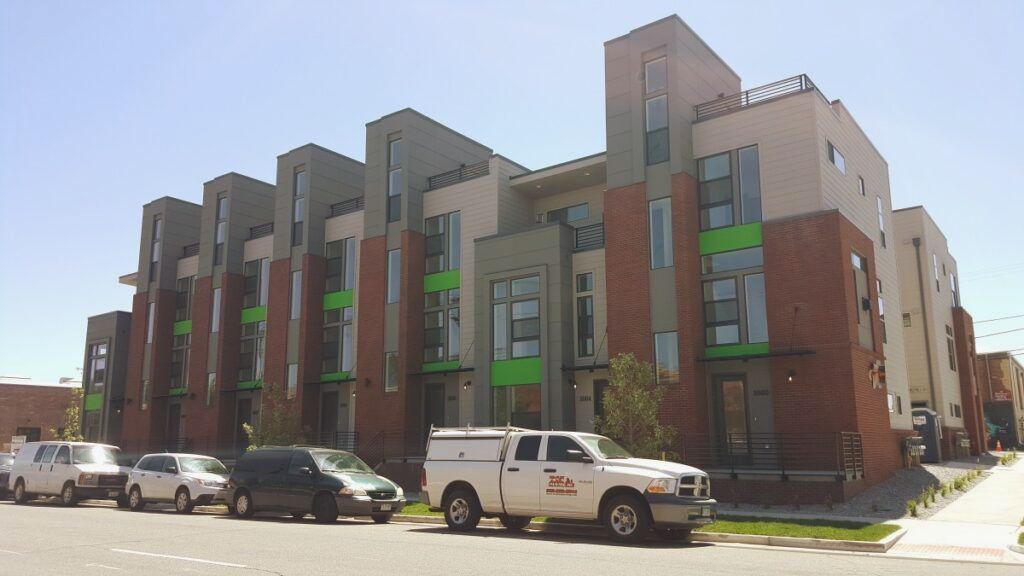 Completed commecial exterior paint project by Tri-Plex Painting in Denver, CO.