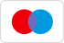 Red and blue overlapping circles on a white background